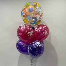 30th Colourful Deco Bubble & Latex